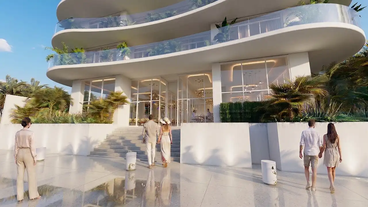 Main entrance and lobby at Ikonic Tower
