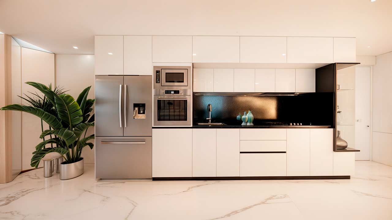 Fitted kitchen in an Ikonic Tower residence