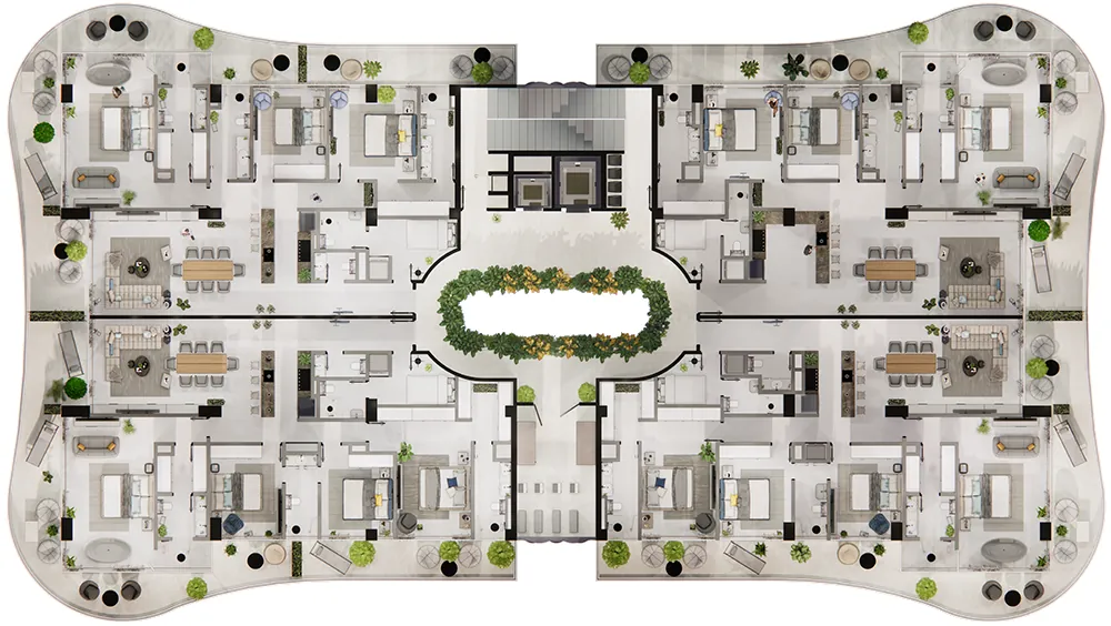 Architectural floor plan, level 11, Ikonic Tower